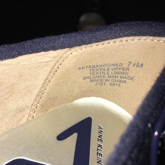 ANNE KLEIN SPORT Tahina navy blue flats - Picture 5 of 8